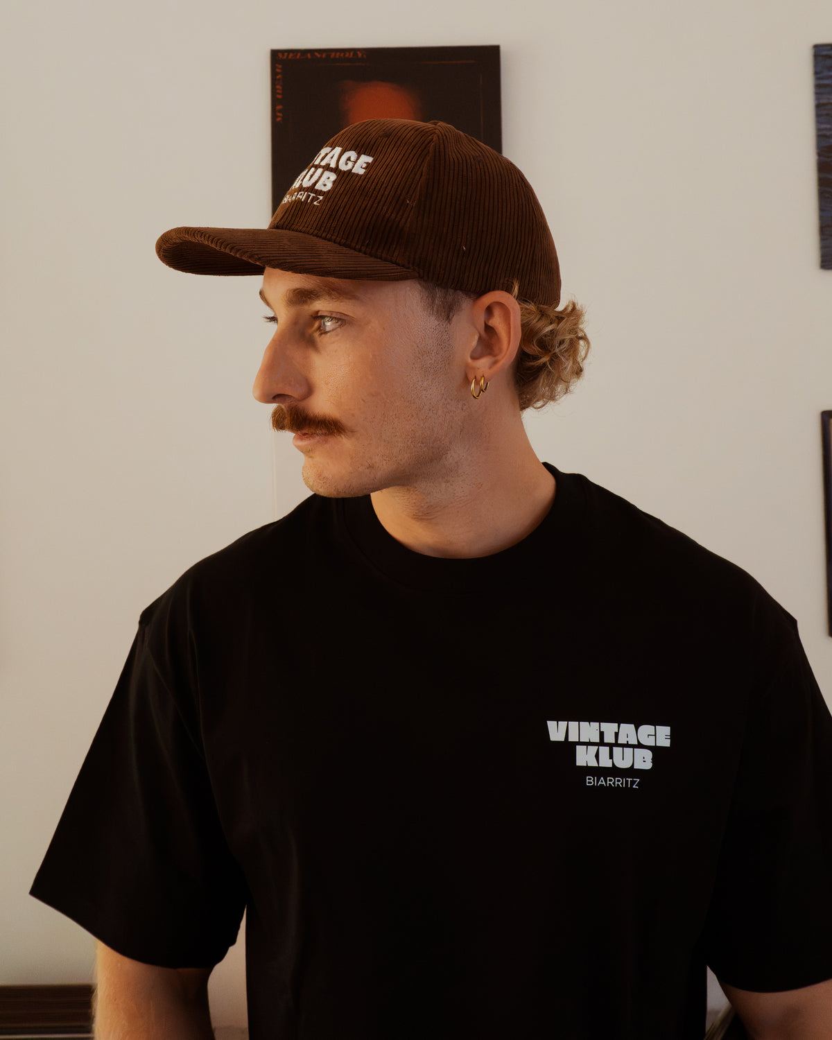Casquette en velours côtelé